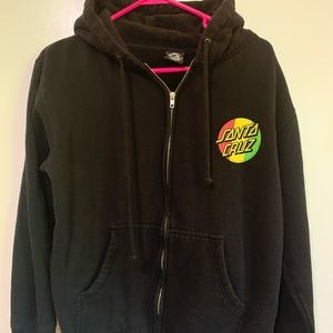 Santa Cruz Skateboards Rasta black hoodie Small